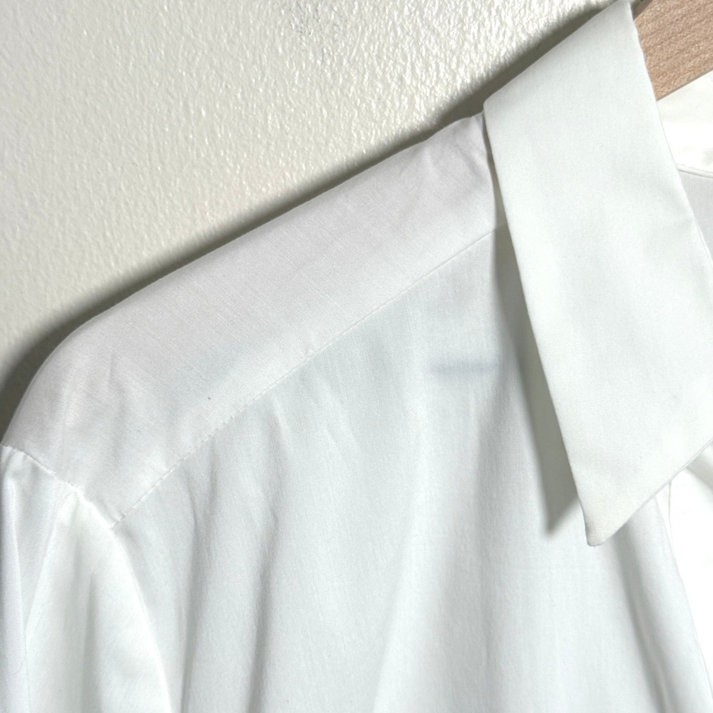 7th Ave NY & Co NEW Womens Button Up Shirt XXL White Jewel Buttons Office Career - Picture 9 of 9